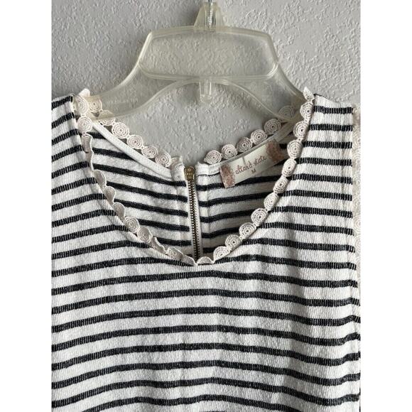 Altar’d State Shift Dress Ruffle Striped Size Medium Sleeveless - Picture 4 of 6